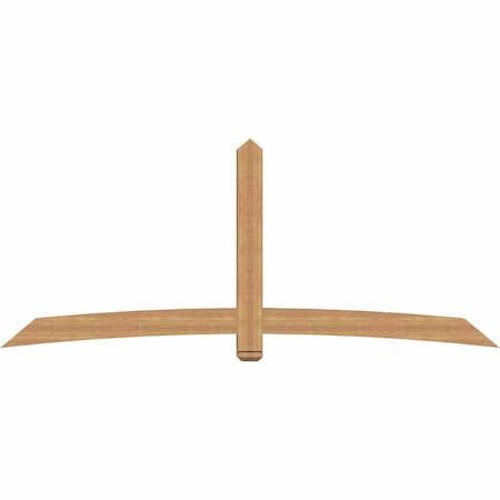 Ekena Millwork Bellingham Timber Gable Bracket, Western Red Cedar, 108"W x 45"H x 5 1/2"D x 5 1/2"F, 10/12 Pitch GBW108X45X0606BEL00SWR